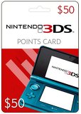 50 Nintendo 3DS Cash Card 